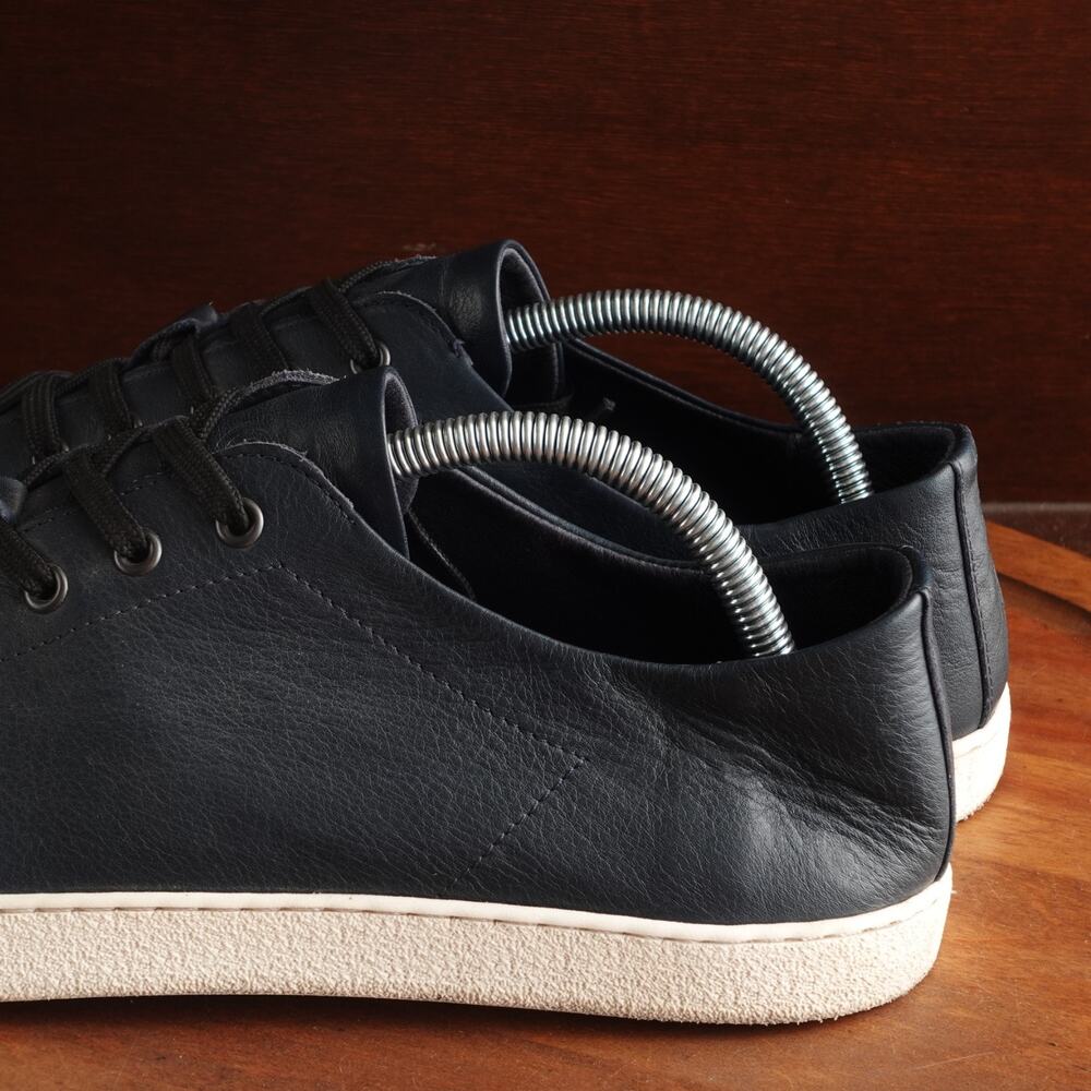 Groundies Sneakers Mens SZ 10 Navy Blue Leather Barefoot Minimalist Urban Shoes - Picture 8 of 14